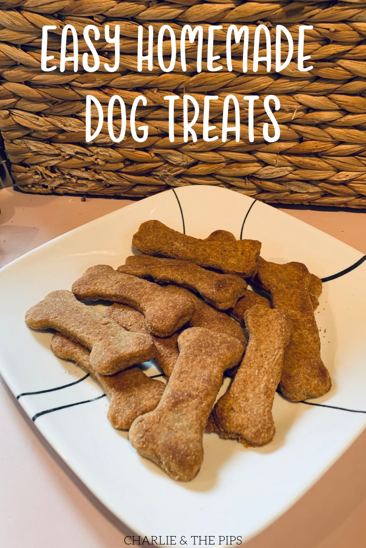We now have three (yes three) big dogs in the house! One of our main concerns as pet parents is what they eat! These easy homemade dog treats let me reward them with something that I know is safe and healthy.